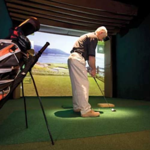 golf simulator improve your putt.