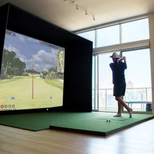 golf swing practice.