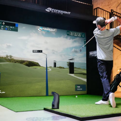 foresight sports sim in a box birdie plus package