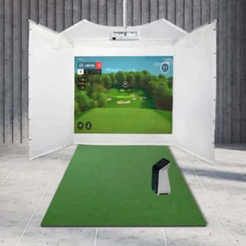 garmin approach r50 retractable screen golf simulator package