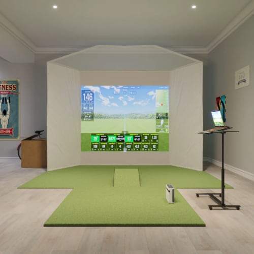 skytrak+ retractable golf simulator