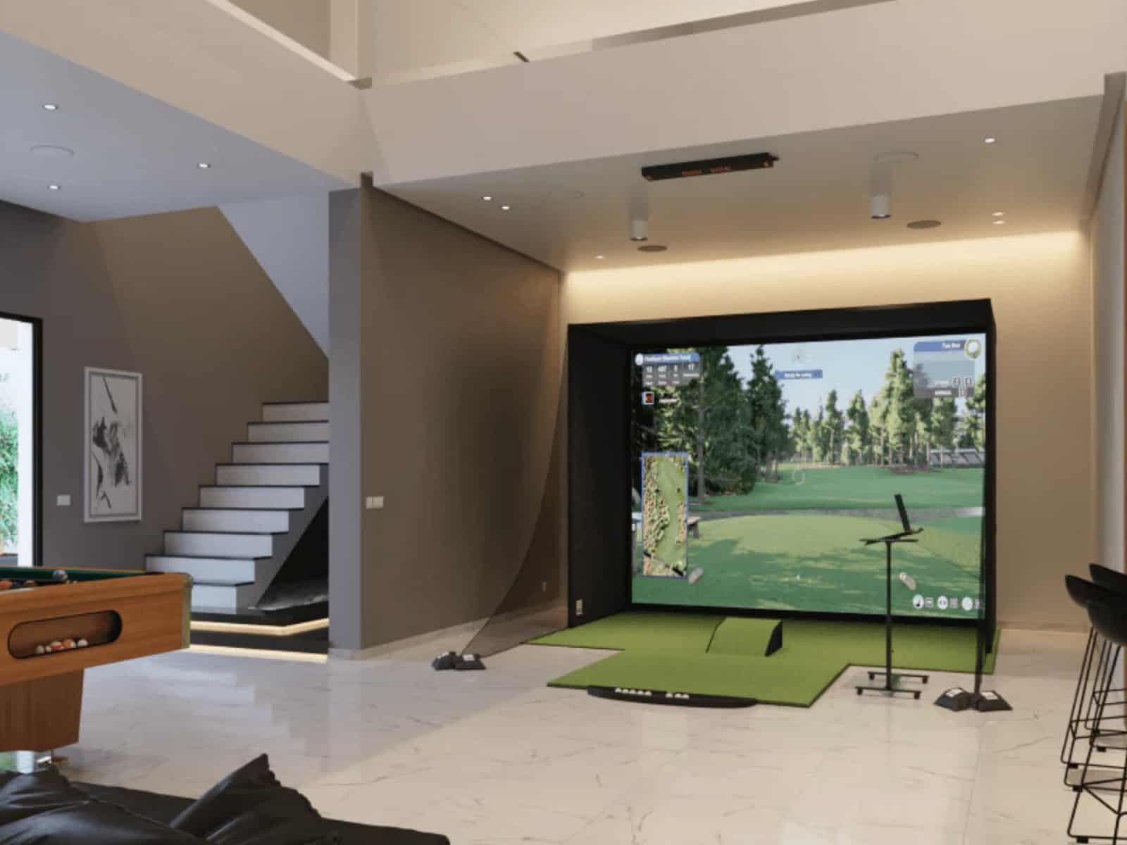 best golf simulators for real estate showcase