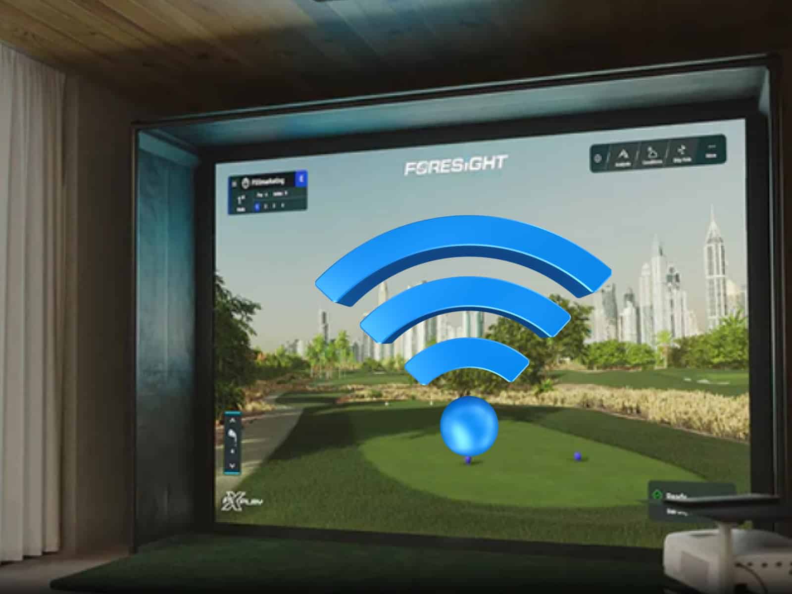 do you need wifi for a golf simulator