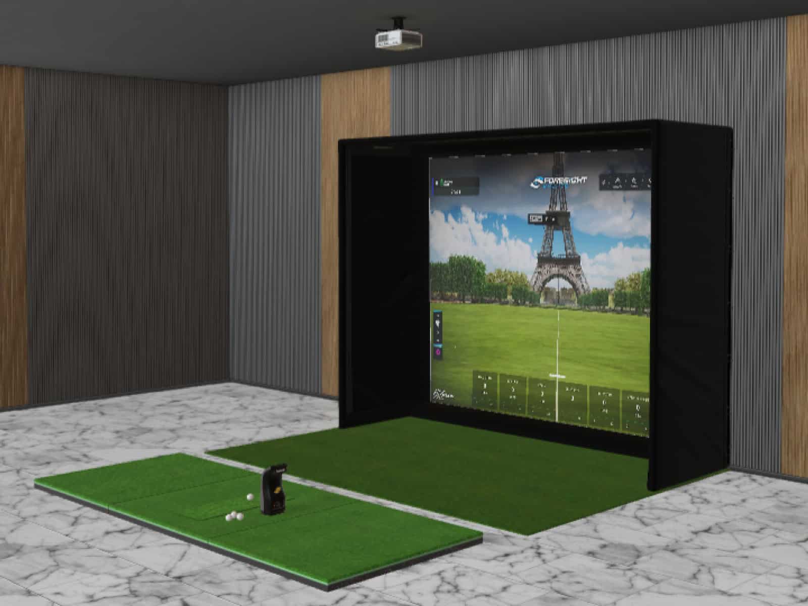 pre built golf simulator package vs. custom build