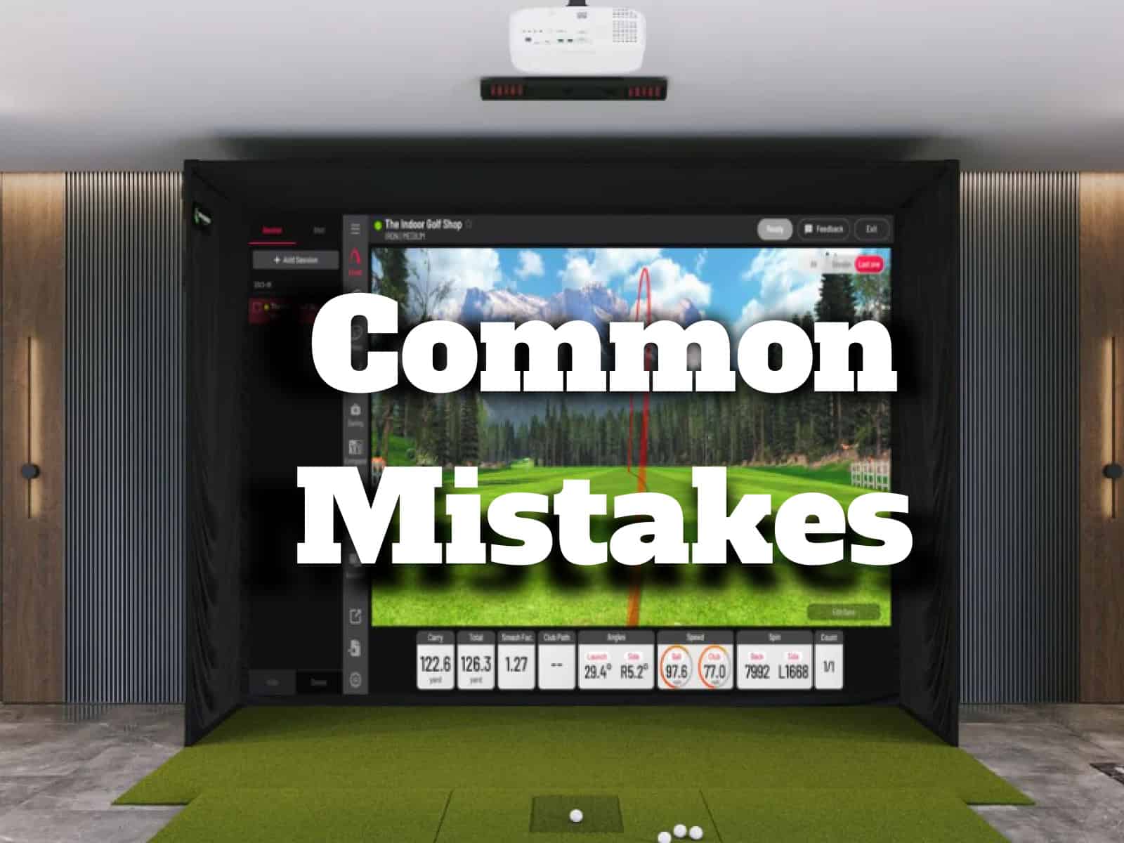 common golf simulators mistakes