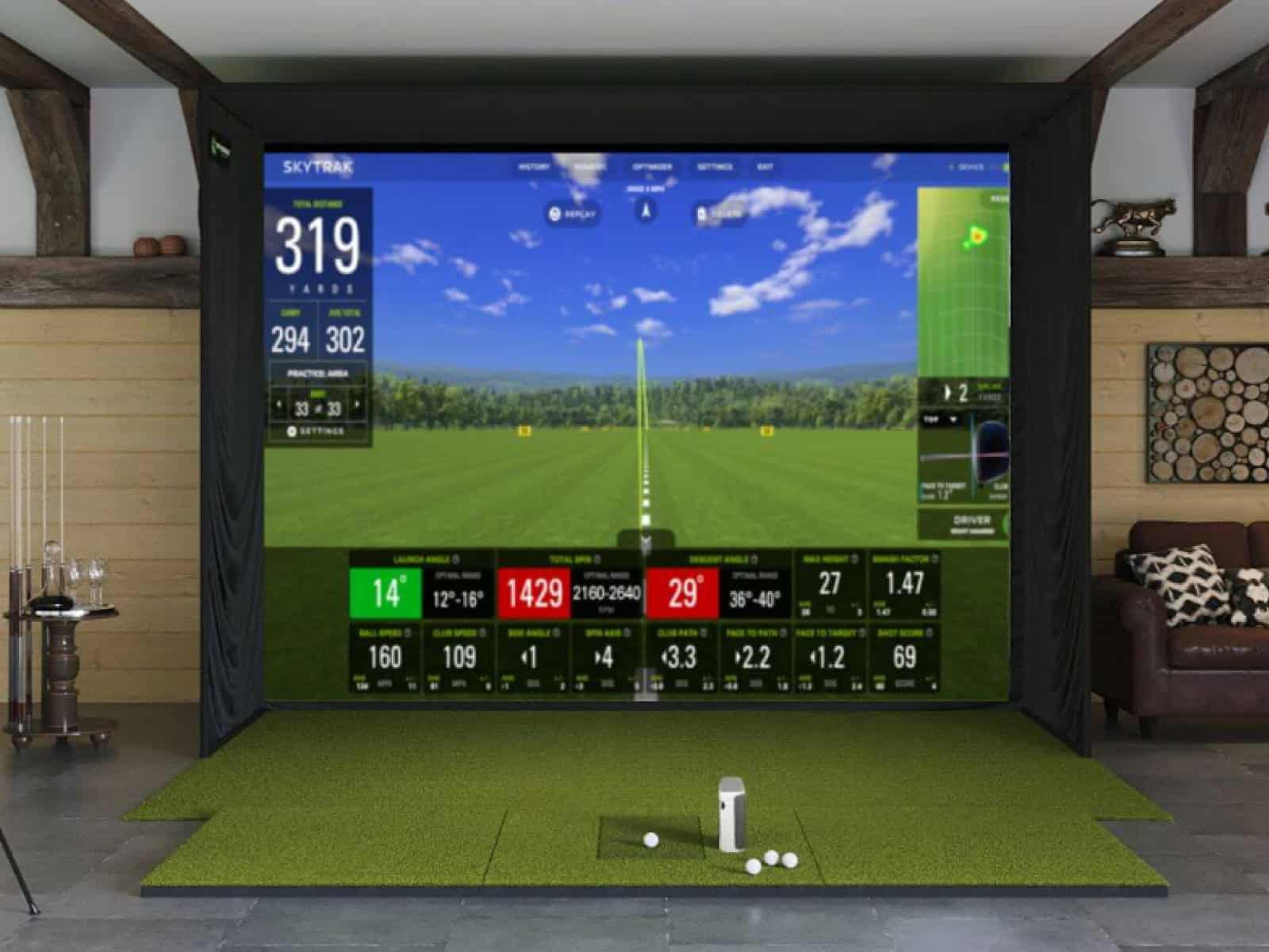 room setup for skytrak+