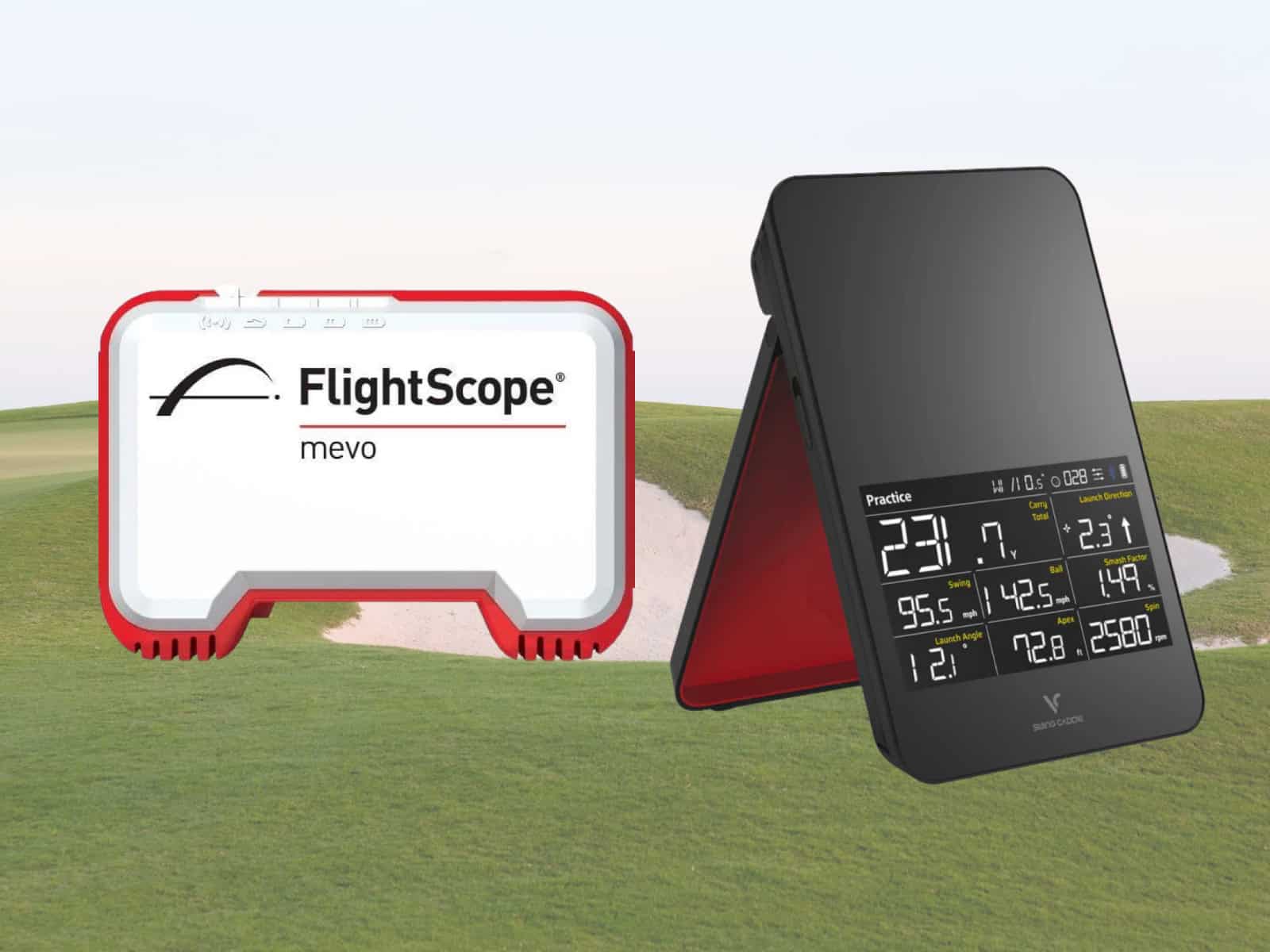 Portable golf launch monitor and simulator device with digital display for accurate golf swing and shot analysis, perfect for improving your golf game at home or on the course.