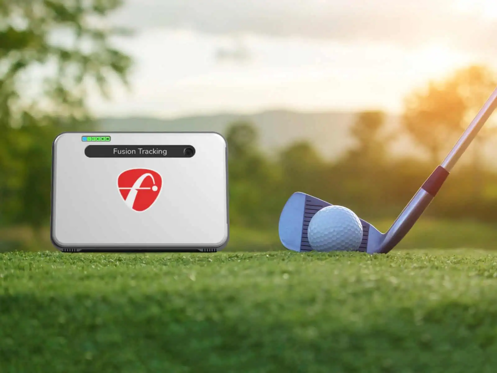 Fusion tracking golf simulator equipment for realistic golf practice at home or golf venue.